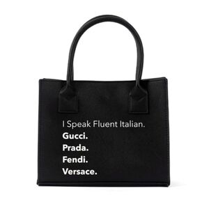 #2- I Speak Italian tote bag LA TRADING CO